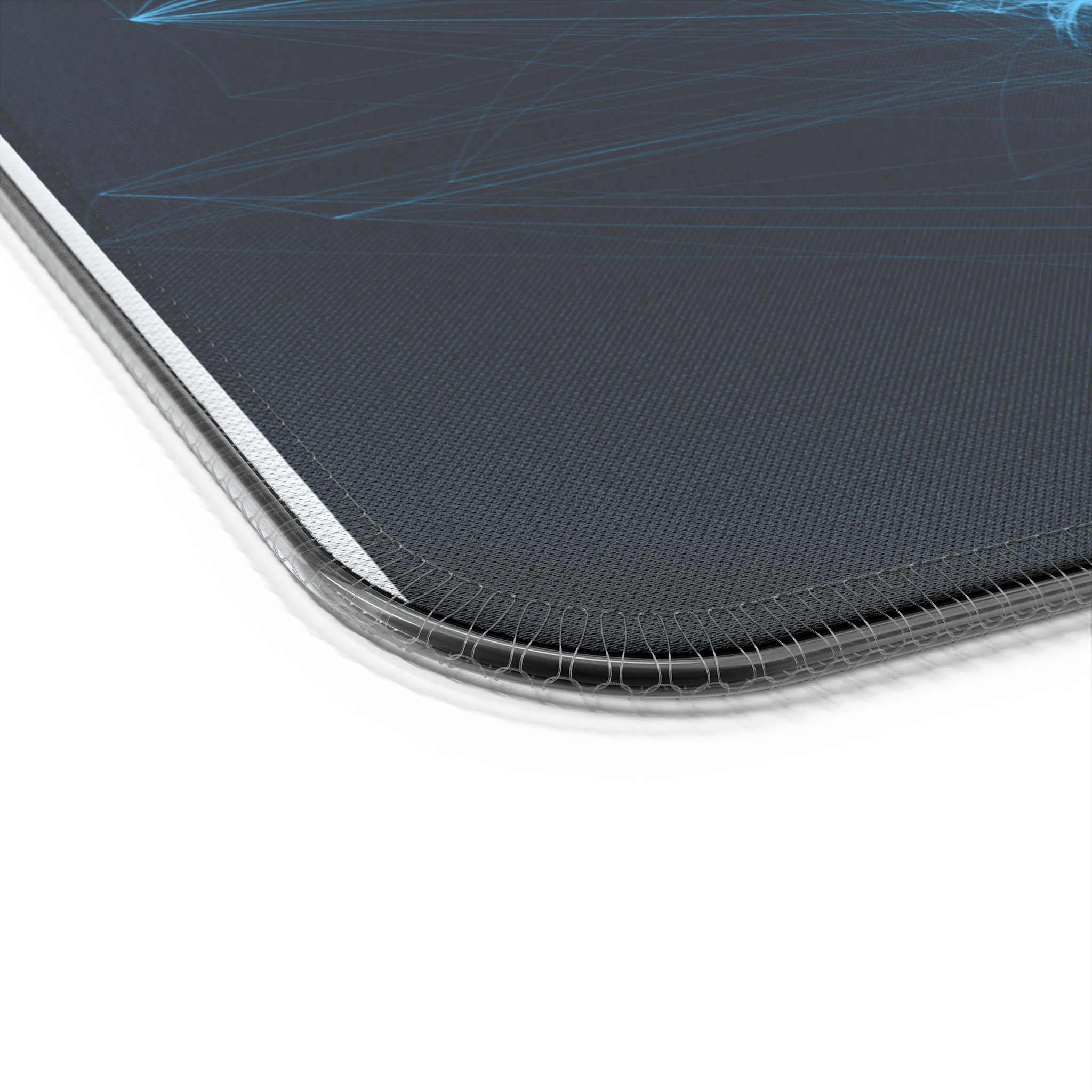 LED Gaming Mouse Pad with Wireless Charger — Blue Nebula RGB Desk Mat - Image 3