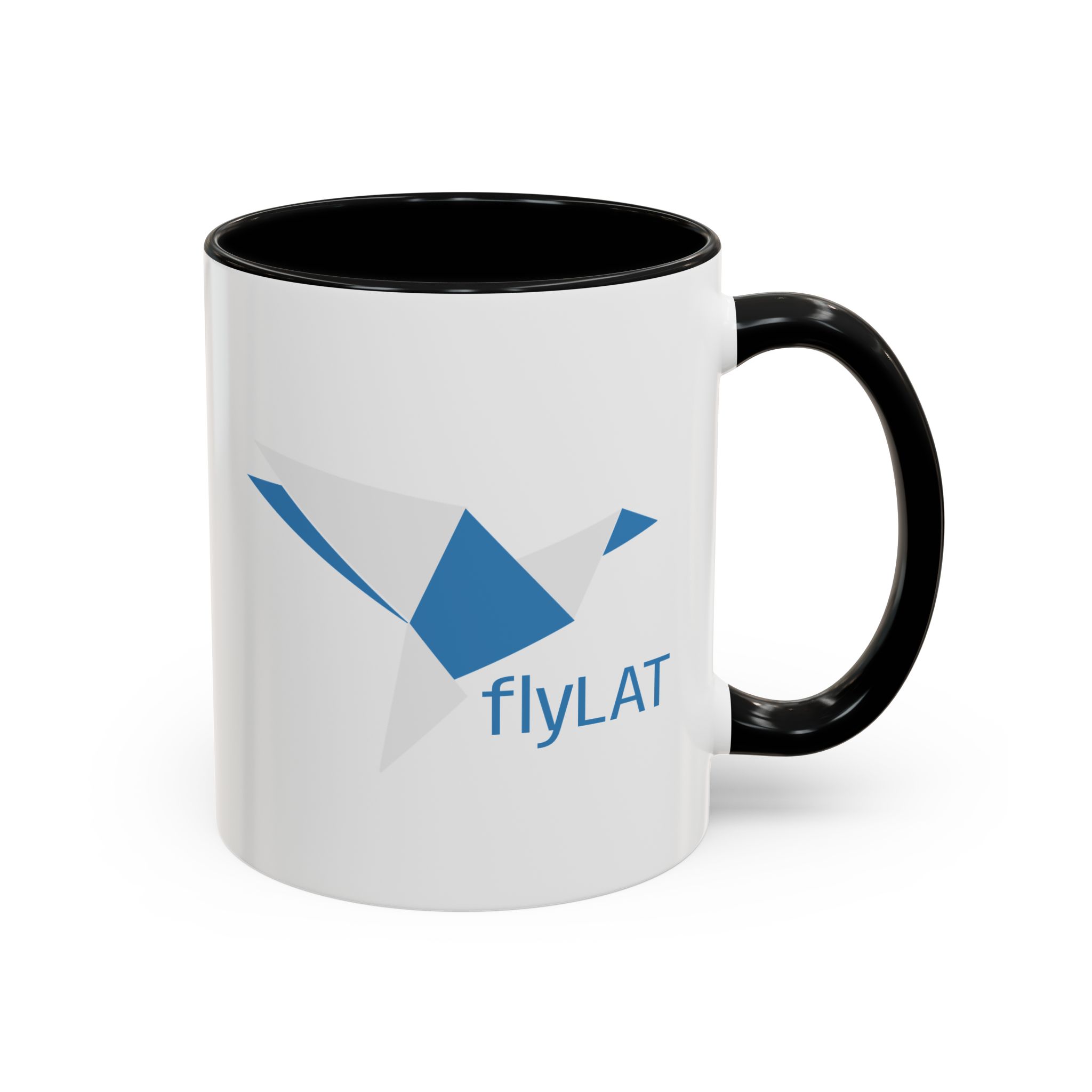 flyLAT Origami Bird Logo Ceramic Mug (11/15 oz) - Image 2