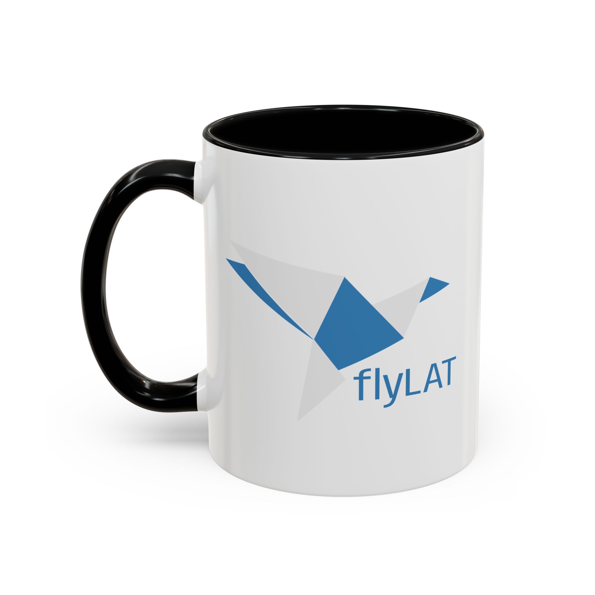 flyLAT Origami Bird Logo Ceramic Mug (11/15 oz) - Image 3