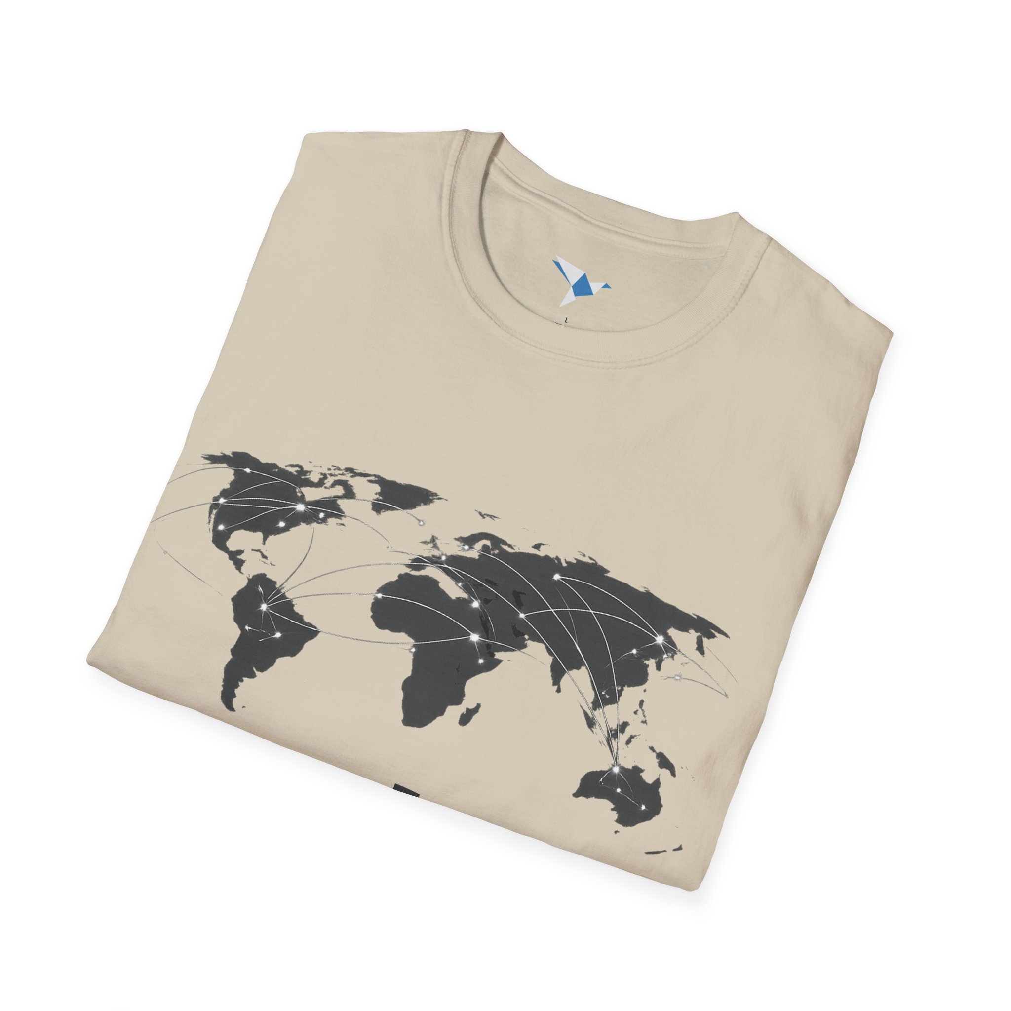 World Map 'FLYLAT' Travel T-Shirt — Est. 2020 Graphic Tee for Travelers - Image 12