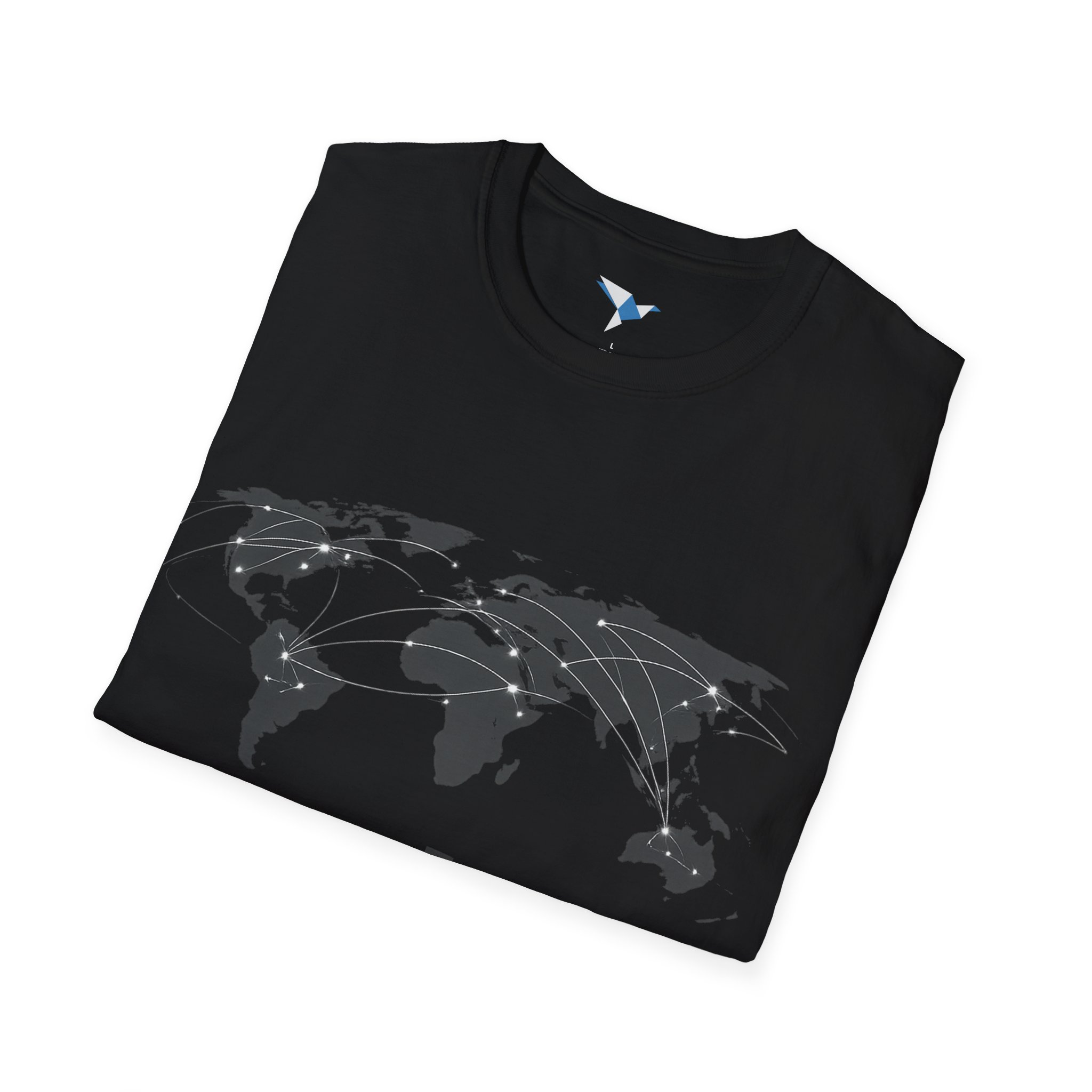 World Map 'FLYLAT' Travel T-Shirt — Est. 2020 Graphic Tee for Travelers - Image 8